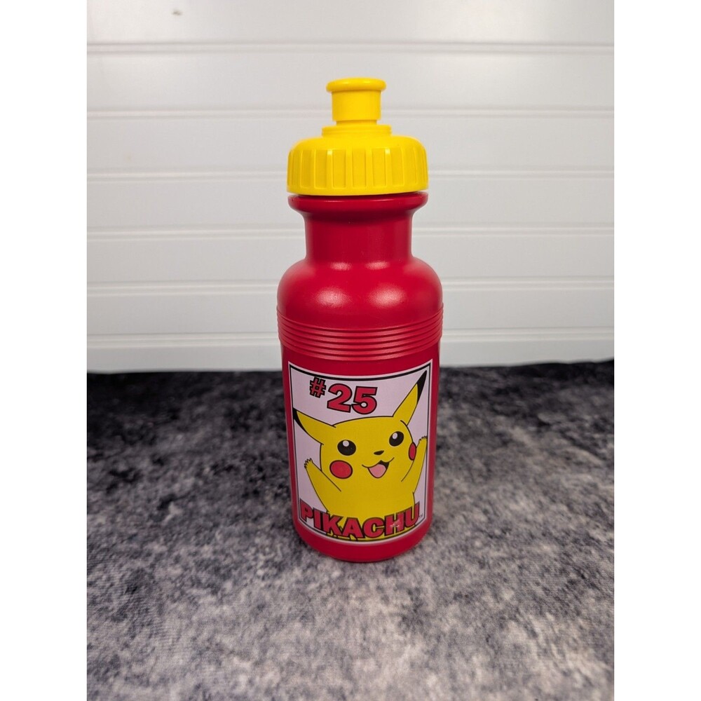1999 Vintage Pokemon Pikachu Red Game Freak Sports Water Bottle Rare